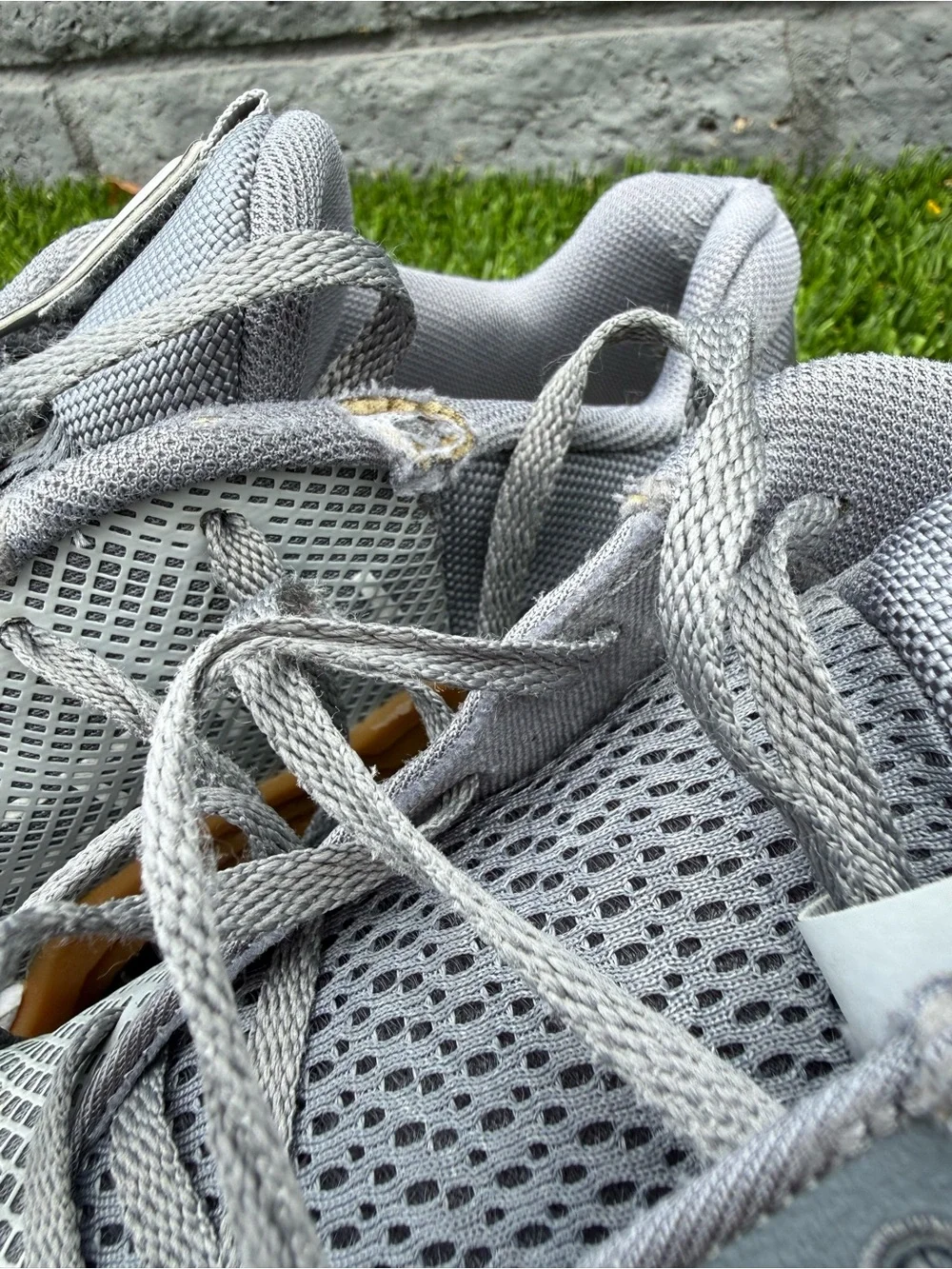 Nike Gray Athletic Training Shoes with Gum Outsole